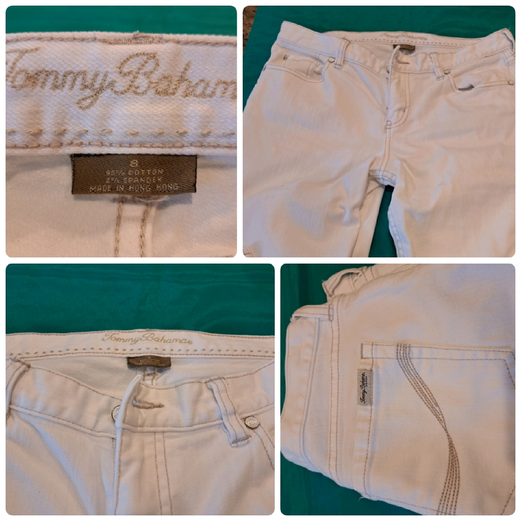 Tommy Bahama White Jeans Size 8